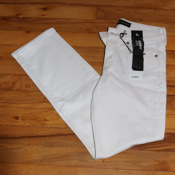 Express 0 Short Skinny Mid Rise Jeans - Picture 5 of 6